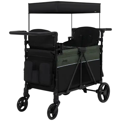 Jeep Aries Stroller Wagon  for 2 Kids with Convertible Seats